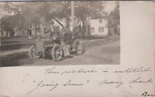 1905 RPPC of folks in a car, Waterloo, NY postmark, New York Real Photo Postcard picture