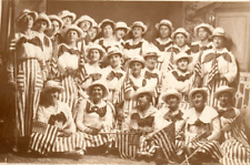 Rppc Patriotic Women Ladies 48 Star American Flag World War 1 Era Postcard picture