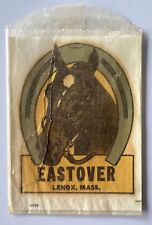 Vintage Norsid Mfg Co Eastover Lenox Massachusetts Horse Travel Decal - New picture