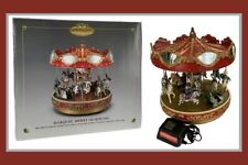 Mr. Christmas Gold Label Marquee Merry Go Round Carousel #24010-W/Orig Box-WORKS picture