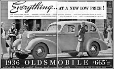 1935 Oldsmobile 1936 car women turret-top low price vintage photo Print Ad adL70 picture