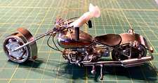 Beautiful Motorcycle Chopper sculpture made with metal 11