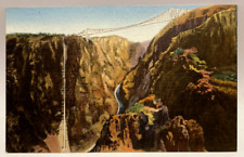 Panorama of the Royal Gorge, Colorado CO Vintage Linen Postcard picture