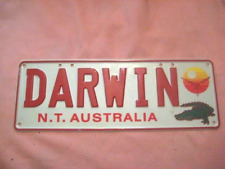 Darwin N T Australia License Plate Alligator Crocodile Sunset picture