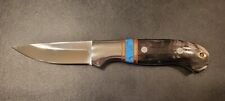 WILD BLADES HANDMADE HUNTING SKINNING KNIFE BUFFALO HORN HANDLE- WB2 picture