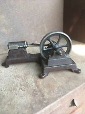 Early steam Engine small Boat Train motor antique vintage brass Gear Original picture