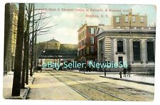 Brooklyn NYC NY - ELEVATED RAILRAOD STATION NOSTRAND AVE & FULTON ST - Postcard picture