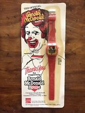 Ronald McDonald/Coca Cola Watch In Original Package Sealed Vintage 1984 Red Band picture