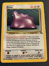 Ditto (3/62) Fossil Set, Holo / English Pokemon Trading Card - Light Played picture