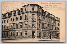 Germany, Restaurant And Billards, Deutsches Reich Stamps, Vintage 1921 Post Card picture