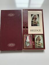 Vintage Nu-Vue Bridge Playing Cards Giftpack-2 Decks-Score Pad-New & Sealed picture