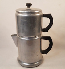 Vintage WEST BEND Aluminum Kwik Drip Stove Top Coffee Maker Pot Camp Very Old picture