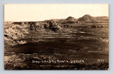 1931 RPPC Scenic View Bad Lands Posted From Ryder ND Crecent Real Photo Postcard picture
