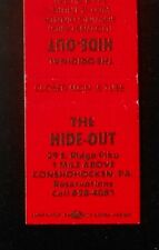 1960s The Hide-Out 29 E. Ridge Pike Conshohocken PA Montgomery Co Matchbook picture