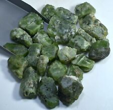 700 GM Transparent Faceted Natural Green Rough DIOPSIDE Crystals Lot Afghanistan picture