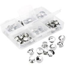 40 Pieces Metal Pin Backs Locking Pin Keepers Locking Clasp with Storage Case picture