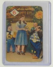 WIZARD OF OZ VINTAGE 1940 CASTELL CARD #6 DOROTHY & MUNCHKINS picture