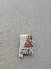 Vintage Alabama Serving Our Veterans With Pride Enamel Lapel Pin Latch Clasp picture