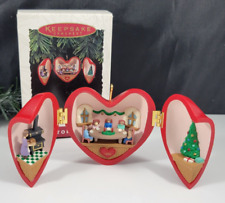 Vintage 1994  Hallmark Heart of Christmas Ornament Scene Dinner Tree Family Food picture