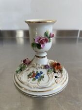 DRESDEN Saxony Vintage Porcelain Candle Holder 4 H x 4 D picture