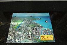 Vintage Giant Postcard Waikiki Honolulu, Hawaii Unposted Ariel View Buildings picture