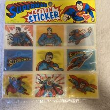 70s Vintage Superman  lenticular seal unopened Action Sticker DC COMIC Wonder picture