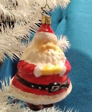 Inge Glas Christmas Ornament Jolly Santa Germany picture