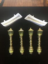 Vintage Trendmasters Winter Wonderland  Replacement Parts 4 Lamp Post, Stairs picture