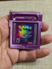 Pokémon Purple Gengar keychain Gameboy Nintendo cartridge Pikachu retro anime picture