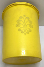 Vintage Tupperware Harvest Gold w/ Sunburst Yellow Lid #811-13 and 812-19 picture