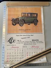 6 1968 - 1975 Automotive Calendars RARE VINTAGE ORIGINAL Lee Brakes picture