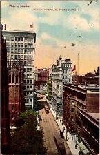 Postcard Overview of Sixth Avenue in Pittsburgh, Pennsylvania picture