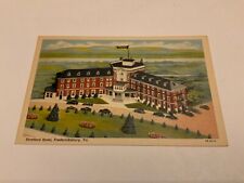 Fredericksburg, Va. ~ Stratford Hotel  - Linen Vintage Postcard picture
