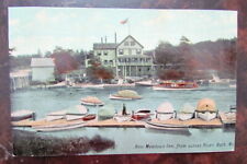 Bath ME Maine Vintage Postcard New Meadows Inn from across river picture