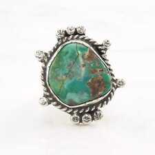 Vintage Native American Silver Ring Royston Turquoise Size 7 picture