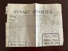 dysart reporter february 1908 IOWA old obscure newspaper SCARCE picture