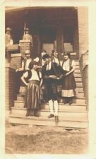 c.1930s Porch Cowboys Gypsies Halloween Thespian Costume Vintage Photograph  picture