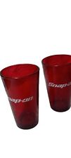 Snap On  Tools Red Vintage Pint Glasses Logo barware tool theme logo picture