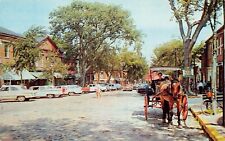 Nantucket Island Main Street MA Massachusetts Downtown 1950s Vtg Postcard A18 picture