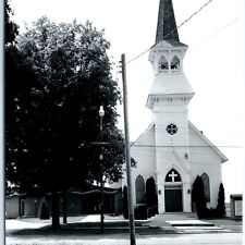 c1950s Strawberry Point, IA RPPC Emanuel Evangelical Lutheran Church Photo A112 picture