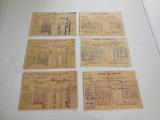 1948-50's Vintage Lot of 6 School Report Cards Hillsborough County FLORIDA picture