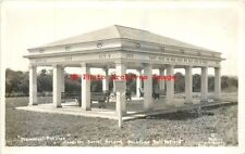 NY, Saratoga Springs, New York, RPPC, Memorial Pavilion, Soldiers Burial Ground picture