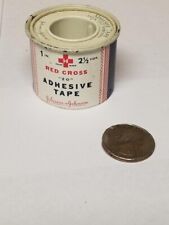 Vintage Johnson & Johnson Red Cross Adhesive Tape Tin picture