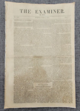 THE EXAMINER 8TH JULY 1838 IRISH CHURCH LAW HORROR ORIGINAL NEWSPAPER picture