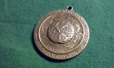 Vintage 1965 Bronze Medal Fob NEW YORK'S World's Fair reverse side: OKLAHOMA picture