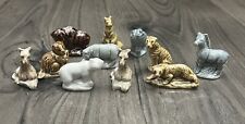 VINTAGE Wade Whimsies Red Rose Tea WILD Animal Figurines Figures Lot of 11 picture