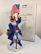 Patriotic Santa Christmas Figure & Flag The Gallery Collection by Pipka 2001 picture