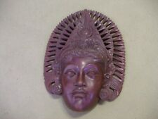 Vintage Bali Wood Mask, wall decor, numbered picture