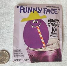 FUNNY FACE Pillsbury GOOFY GRAPE Sealed Pack VTG DRINK MIX 1970s, 80s or 90s picture