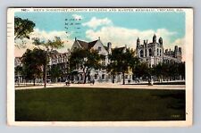 Chicago IL-Illinois, Classics Building, Harper Memorial, Vintage c1932 Postcard picture